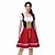 economico Dirndl-Dirndl da Donna Oktoberfest Birra Trachtenkleider Fanciulla Bavarese Tedesca Wiesn Stile Tradizionale Vestito di Stoffa per Oktoberfest