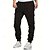 economico Pantaloni cargo-Per uomo Pantaloni cargo Pantaloni A cordoncino Vita elastica Multi tasca Liscio Indossabile Esterno Giornaliero Campeggio e hiking Di tendenza Classico Nero Giallo