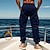 economico Carico-Per uomo Pantaloni in pile Pantaloni della tuta Pareggiatore Pantaloni Pantaloni della tuta cargo Tasche A cordoncino Vita elastica Liscio Comfort Caldo Sportivo Giornaliero Di tendenza Informale