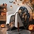 billige Halloween soveværelse-halloween tæppe ultra blødt og varmt dekorativt plaid perfekt til at forbedre festlig atmosfære i dit hjem