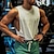 preiswerte Lauf-T-Shirts &amp; Tanktops-Herren Fitness Tank Top Tank Top Running Sport Top Tank Top Sport Ärmellos Weste / Fahrradweste Casual Athlässigkeit Baumwolle Atmungsaktiv Schnelltrocknend Weich Fitnesstraining Laufen Gehen