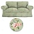 abordables Funda de sofá-Funda de loveseat para sofá de 2 plazas floral ajustada 100% algodón suave y duradera lavable a máquina para fácil cuidado