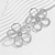 abordables Mariages &amp; Événements-Femme Boucles d&#039;oreille Clou Géométrique Précieux Forme de fleur Trèfle Elégant Gros Fantaisie Imitation Perle Des boucles d&#039;oreilles Bijoux Argent / Noir / Blanche Pour Mariage Soirée Cadeau 1 paire