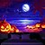 billige halloween veggtepper-halloween dekorasjoner blacklight billedvev uv reaktiv glød i mørket glød fest hodeskaller psykedelisk trippy tåkete hengende billedvev veggkunst veggmaleri for stue soverom gresskar