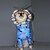 billiga Halloween husdjurskostym-Hund Katt Halloweendräkter Dräkter / Kostymer Chucky Läskig kostym Cosplay Halloween Utomhus Halloween  Kläder för hundvalp