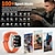 abordables Montres connectées-QX19 Montre intelligente 2.01 pouce Smartwatch Montre Connectée Bluetooth Podomètre Compatible avec Android iOS Femme Hommes Suivi des pas IPX-4 Boîtier de montre de 44 mm