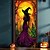 levne Halloweenové dveřní kryty-halloween dveřní dekorace halloween dveřní kryty okouzlující čarodějnice dveře tapisérie dveřní záclona dekorace pozadí dveřní banner pro přední dveře statek dovolená party vnitřní venkovní dekorace