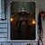 preiswerte Halloween-Wandteppiche-Halloween-Fensterverkleidung, süße Geisterkerze aus Stoff, Halloween-Vorhang, Horrorfilm-Poster, Fenster-/Türverkleidung, Deko für Spukhaus, gruselige Halloween-Fensteraufkleber für drinnen und