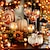 cheap Halloween Lights-Thanksgiving Decoration Garland Maple Leaf Pumpkin String Lights Halloween Decoration Fall Light String 1.5/3/6m 10/20/40LED USB/ Battery Powered Christmas Wedding Party Autumn Home Garden Balcony