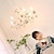 cheap Pendant Lights-LED Pendant Light 3/6/8-Light Nordic Style Rose Wrought Lamp Pastoral Metal Sputnik Chandelier Lighting Candle Style E14 Living Room Bedroom 110-240V