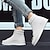 billige Uformelle joggesko-hvite high-top joggesko for menn med gullmetallic-aksenter og glidelåsdetaljer - luksuriøse streetwear-motesko