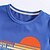 billige Drengs 3D Vision &amp; Geometri-100 % bomuld Børn Drenge Hvid Blå hænder Breve T-shirt Toppe Rund hals Kortærmet Afslappet Dagligdagstøj Ferierejse Mode Sport Trykt mønster Sommer