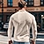 abordables Polo clásico para hombre-Hombre Camiseta de golf polo de golf Trabajo Casual Diseño Manga Larga Básico Moderno Plano Botón Primavera &amp; Otoño Ajuste regular Negro Blanco Azul Marino Caqui Verde Ejército Gris Camiseta de golf