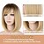 economico Parrucche trendy sintetiche-parrucca bob con frangia parrucche per capelli corti da donna parrucca bob liscia parrucca sintetica naturale resistente al calore con riga laterale parrucche per feste da indossare tutti i giorni
