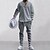 billiga grundläggande sweatsuits-Herr Slät Basic sweatshirts Tröja Träningsoverall Långärmad Tröja V-hals Streetwear Grundläggande Ledigt Sport &amp; Utomhus Dagligen Helgdag 2 st Höst vinter