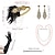 baratos Acessórios e mais-Anos 20 O Grande Gatsby Roupa Faixa De Cabelo Estilo Melindrosa O Grande Gatsby Convidado do casamento Sem Colarinho Fantasia Mulheres Dia Das Bruxas Carnaval Baile de Máscaras Festa Mascarilha