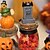 billige Event &amp; Party Supplies-halloween-dekor søt spøkelsesgresskarharpiks-godterikrukke med meldingsåpning, skrivebordsfestdekorasjon med flaggermus og gravsteinselementer