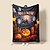 economico Camera di Halloween-coperta con decorazione di Halloween a forma di zucca di Jack O&#039; Lantern - pile morbido e accogliente con motivo a zucca festivo - perfetto per decorazioni di Halloween e per tenersi al caldo