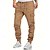 economico Pantaloni cargo-Per uomo Pantaloni cargo Pantaloni A cordoncino Vita elastica Multi tasca Liscio Indossabile Esterno Giornaliero Campeggio e hiking Di tendenza Classico Nero Giallo