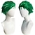 cheap Anime Wigs-Green Spiky Short Wig Layered Wig for Men for Anime Cospaly Costume Staight Synthetic Wig for Carnival Christmas Event with Wig Cap St.Patrick&#039;s Day Wigs