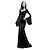 halpa Klassinen kauhu-Keskiviikko Addams Addamsin perhe Morticia Addams Mekot Muoti Elokuva-cosplay for Naisten Aikuisten Naamiaiset