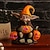 levne Osvětlení rekvizit na Halloween-halloween dekorace rozsvítit dýňová lucerna elf pryskyřice řemesla dekorace domácí desktop svítící goblin panenka dekorace led noční světlo sváteční party dekorace světlo 1ks