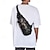 billige Herretasker-crossbody-slyngetaske med gotisk kranieprint til mænd - skuldertaske i mørk punk-stil med justerbar rem