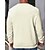 abordables Sudaderas Básicas_-Hombre Sudadera Sudadera con estampado de gofres Negro Gris Oscuro Beige Cuello Barco Plano Estriado Con Texturas Textura de punto Deporte Diario Festivos Poliéster Ropa de calle Básico Casual