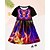 ieftine Rochie 3D Fluture-Girls ' 3D Grafic Fluture Rochie Manșon scurt Vară Primăvară Vacanță Zilnic Concediu Prințesă Frumoasa Dulce Copii 4-12 ani Rochie casual Rochie A line Lungime Genunchi Fit regulat