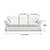voordelige Sofadoek-3 Zits Sofahoes Ektorp Bankhoes met 3 Kussenhoezen en 3 Rugleuninghoezen Bordeau Rood Ektorp Slipcover Wasbare Meubelbeschermer