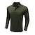 preiswerte Klassisches Poloshirt für Herren-Herren Golfhemd Golfpolo Arbeit Casual Kargen Langarm Basic Modern Streifen Taste Frühling &amp; Herbst Regular Fit Wein Schwarz Armeegrün Königliches Blau Khaki Grau Golfhemd