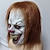 baratos Máscaras-Pennywise / Palhaço assassino Dia das Bruxas Máscara / Adereços de Halloween dia das Bruxas Terror Traje Assustador Adulto Homens / Mulheres / Unisexo Dia Das Bruxas / Carnaval Fantasias fáceis de