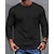 abordables Sudaderas Básicas_-Hombre Sudadera Sudadera con estampado de gofres Negro Gris Oscuro Beige Cuello Barco Plano Estriado Con Texturas Textura de punto Deporte Diario Festivos Poliéster Ropa de calle Básico Casual