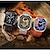 abordables Montres connectées-QX19 Montre intelligente 2.01 pouce Smartwatch Montre Connectée Bluetooth Podomètre Compatible avec Android iOS Femme Hommes Suivi des pas IPX-4 Boîtier de montre de 44 mm
