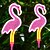 preiswerte Landschaftslichter-Solar Flamingos Rasenleuchten für den Außenbereich, wasserdicht, Gartenweg, Gras, Landschaftsbeleuchtung, Terrassenlicht, Halloween, Weihnachtsatmosphäre, Hofdekoration, 1/2 Stück