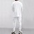 billiga grundläggande sweatsuits-Herr Slät Basic sweatshirts Tröja Träningsoverall Långärmad Tröja V-hals Streetwear Grundläggande Ledigt Sport &amp; Utomhus Dagligen Helgdag 2 st Höst vinter