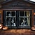 cheap Halloween Wall Tapestries-Halloween Door Decorations Outdoor Halloween Garage Door Cover Ghosts Banner Monster Window Outside Large Backdrop Decoration for Holiday Outdoor Garage Door Home Wall Decorations