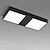 billige Taklamper med dimming-led taklys trinnløs dimming 28/36,5cm 2-lys moderne moderne innfelt taklampe aluminium 20w kvadrat flat moderne taklampe for soverom kjøkken vaskerom 110-240v kun dimmes med fjernkontroll