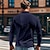 abordables Polo clásico para hombre-Hombre Camiseta de golf polo de golf Trabajo Casual Diseño Manga Larga Básico Moderno Plano Botón Primavera &amp; Otoño Ajuste regular Negro Blanco Azul Marino Caqui Verde Ejército Gris Camiseta de golf