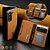 cheap Samsung Cases-Phone Case For Samsung Galaxy Z Fold 6 Z Fold 5 Z Fold 4 Z Fold 3 Back Cover with Stand Holder Detachable Magnetic Retro TPU PC PU Leather