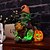 levne Osvětlení rekvizit na Halloween-halloween dekorace rozsvítit dýňová lucerna elf pryskyřice řemesla dekorace domácí desktop svítící goblin panenka dekorace led noční světlo sváteční party dekorace světlo 1ks