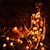 levne Halloween venku-solární bublinkové koule řetězové světlo, venkovní vodotěsné křišťálové koule světla pro halloween vánoční svatební festival zahradní stromová atmosféra dekorativní, fialové oranžové vícebarevné světlo 5m-20leds/6,5m-30leds