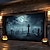 billige Halloween garasjeportdeksel-halloween dørdekorasjoner utendørs halloween garasjedørdeksel kirkegård skummel dyster banner stort billedvev bakteppedekorasjon for ferie utendørs garasjedør hjem veggdekorasjoner