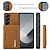 cheap Samsung Cases-Phone Case For Samsung Galaxy Z Fold 6 Z Fold 5 Z Fold 4 Z Fold 3 Back Cover with Stand Holder Detachable Magnetic Retro TPU PC PU Leather