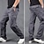 preiswerte Cargohosen-Herren Cargohose Cargohosen Taktische Hose Hose Hosen Wanderhose Knopf Elastische Taille Multi Pocket Glatt Schnelltrocknend tragbar Outdoor Täglich Campen und Wandern Modisch Klassisch Schwarz