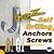 cheap Drill Bit Set-Self-Drilling Anchors Screws - Carbon Steel, Zinc-Plated, No-Drill Wall Anchors for Hanging Home Decor