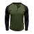 baratos Camiseta Henley Casual-Homens Camiseta Botão Camiseta Camisa Henley Camisetas Manga Longa Henley Primavera &amp; Outono Bloco de cor Moda Designer Básico Patchwork Férias Rua Para Noite Vermelho Escuro Cinza Escuro Verde Tropa