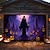billige Halloween garage dør dække-halloween dørdekorationer udendørs halloween garagedørdæksel jack o lanterne banner stort billedtæppe baggrund fugleskræmsel dekoration til ferie udendørs garagedør hjem vægdekorationer