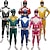 abordables Costumes pour garçons-Mighty Morphin Power Rangers Tommy Olivier Costume de cosplay Combinaison Cosplay Cosplay de Film for Homme Femmes Garçons Enfant Adulte Carnaval Mascarade Événement / Fête Mascarade
