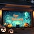 billige Halloween garage dør dække-halloween dørdekorationer udendørs halloween garagedør dæksel jack o lanterne banner stort gobelin bagtæppe dekoration til ferie udendørs garageport hjem vægdekorationer